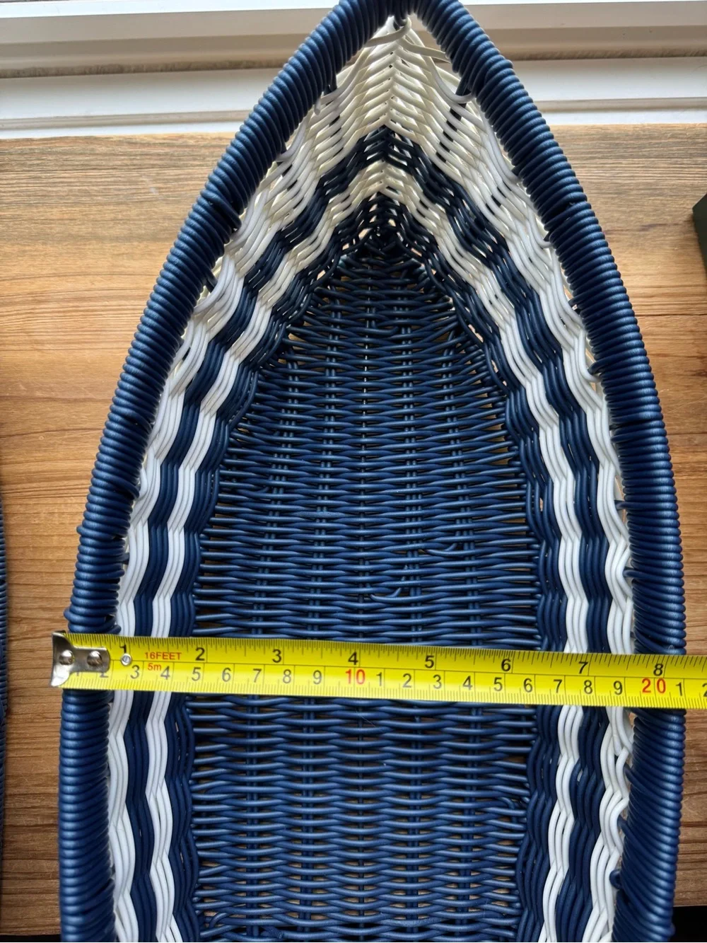2 pc Set Ciroa Canoe Shaped Resin Nesting Baskets